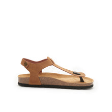 Load image into Gallery viewer, Brown sandals LEON made with eco-leather
