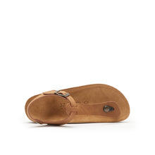 Charger l&#39;image dans la galerie, Brown sandals LEON made with eco-leather
