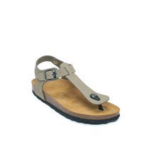 Charger l&#39;image dans la galerie, Grey sandals LEON made with nubuck leather
