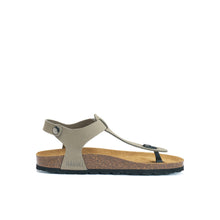 Load image into Gallery viewer, Grey sandals LEON made with nubuck leather
