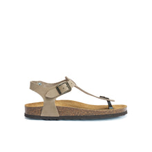 Charger l&#39;image dans la galerie, Taupe sandals LEON made with nubuck leather
