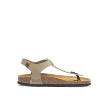 Charger l&#39;image dans la galerie, Taupe sandals LEON made with nubuck leather
