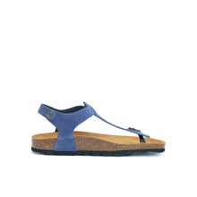 Load image into Gallery viewer, Jeans sandals LEON made with suede leather
