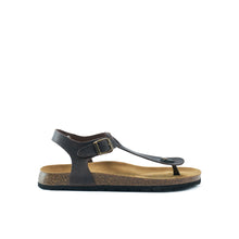 Load image into Gallery viewer, Dark Brown sandals LEON made with oiled leather
