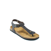 Load image into Gallery viewer, Dark Brown sandals LEON made with oiled leather
