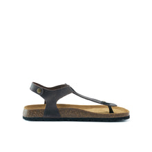 Load image into Gallery viewer, Dark Brown sandals LEON made with oiled leather
