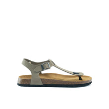 Load image into Gallery viewer, Grey sandals LEON made with nubuck leather
