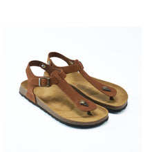 Load image into Gallery viewer, Chestnuts sandals LEON made with suede leather
