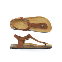 Load image into Gallery viewer, Chestnuts sandals LEON made with suede leather
