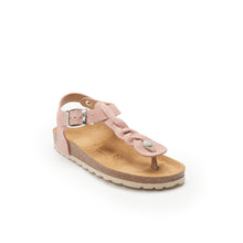 Load image into Gallery viewer, Pink sandals AIDA made with leather suede
