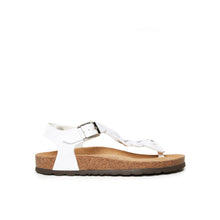 Load image into Gallery viewer, White sandals AIDA made with eco-leather
