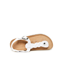 Load image into Gallery viewer, White sandals AIDA made with eco-leather
