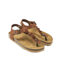 Charger l&#39;image dans la galerie, Chestnuts sandals AIDA made with suede leather
