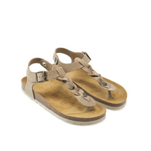 Load image into Gallery viewer, Taupe sandals AIDA made with suede leather
