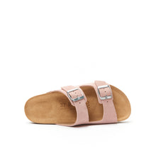 Carica l&#39;immagine nel visualizzatore di Gallery, Pink two-strap sandals ALBERTO made with leather
