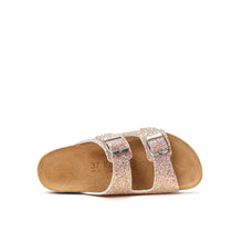 Load image into Gallery viewer, Red two-strap sandals ALBERTO made with glitter
