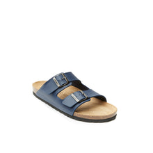 Load image into Gallery viewer, Navy two-straps ALBERTO made with eco-leather
