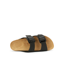 Load image into Gallery viewer, Black two-straps ALBERTO made with eco-leather
