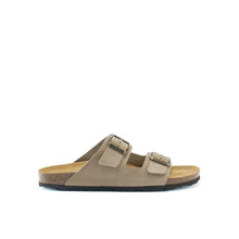 Load image into Gallery viewer, Taupe two-straps ALBERTO made with nubuck leather
