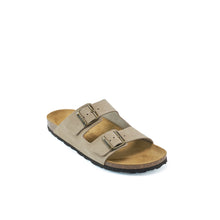 Load image into Gallery viewer, Taupe two-straps ALBERTO made with nubuck leather
