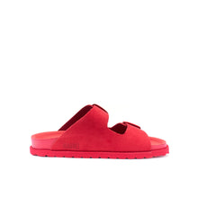 Load image into Gallery viewer, Red two-straps ANA made with suede leather
