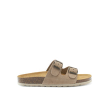 Load image into Gallery viewer, Taupe two-straps GEMA made with suede leather
