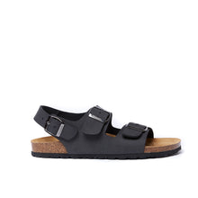 Carica l&#39;immagine nel visualizzatore di Gallery, Black sandals CARLOS made with eco-leather
