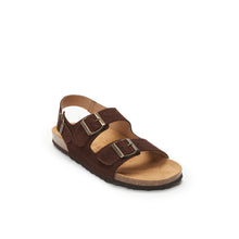 Carica l&#39;immagine nel visualizzatore di Gallery, Dark Brown sandals CARLOS made with leather suede
