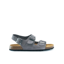 Load image into Gallery viewer, Grey sandals CARLOS made with suede leather
