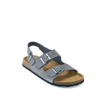 Load image into Gallery viewer, Grey sandals CARLOS made with suede leather
