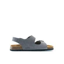 Load image into Gallery viewer, Grey sandals CARLOS made with suede leather
