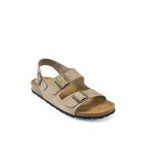 Load image into Gallery viewer, Taupe sandals CARLOS made with suede leather
