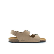 Load image into Gallery viewer, Taupe sandals CARLOS made with suede leather
