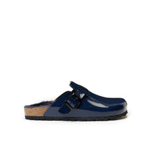 Load image into Gallery viewer, Navy sabot clogs NOE made with eco-leather
