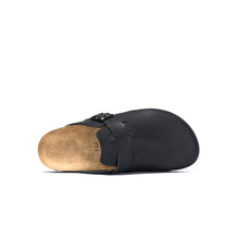 Carica l&#39;immagine nel visualizzatore di Gallery, Black sabot clogs NOE made with leather
