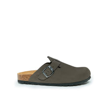 Load image into Gallery viewer, Grey sabot clogs NOE made with leather
