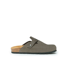 Load image into Gallery viewer, Grey sabot clogs NOE made with leather
