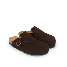 Load image into Gallery viewer, Tabacco Brown sabot clogs NOE made with leather
