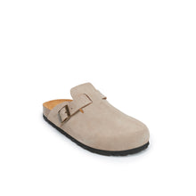 Load image into Gallery viewer, Taupe sabot clogs NOE made with leather
