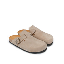 Carica l&#39;immagine nel visualizzatore di Gallery, Taupe sabot clogs NOE made with leather
