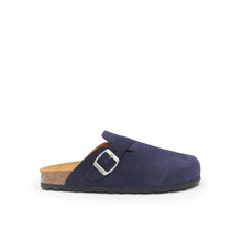 Load image into Gallery viewer, Navy sabot clogs NOE made with leather
