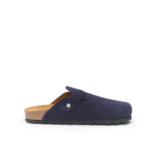 Load image into Gallery viewer, Navy sabot clogs NOE made with leather
