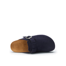 Carica l&#39;immagine nel visualizzatore di Gallery, Navy sabot clogs NOE made with leather
