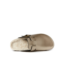 Load image into Gallery viewer, Gold sabot clogs NOE made with eco-leather
