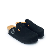 Load image into Gallery viewer, Black sabot clogs NOE made with leather
