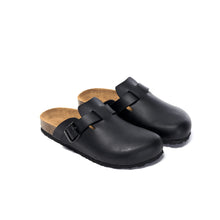 Load image into Gallery viewer, Black sabot clogs NOE made with eco-leather
