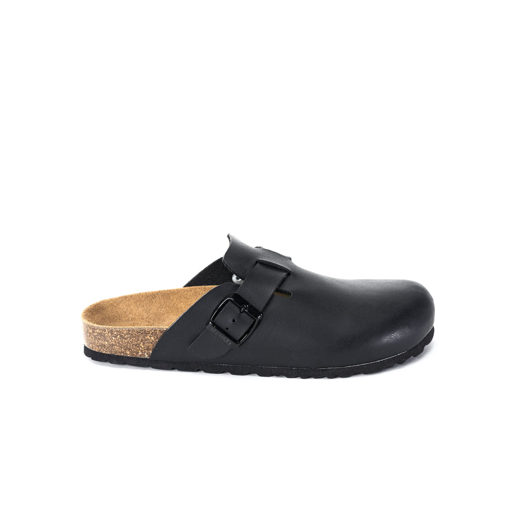 Black sabot clogs NOE made with eco-leather