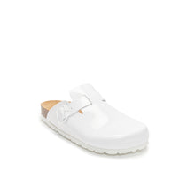 Load image into Gallery viewer, White sabot clogs NOE made with eco-leather
