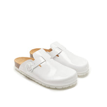 Load image into Gallery viewer, White sabot clogs NOE made with eco-leather
