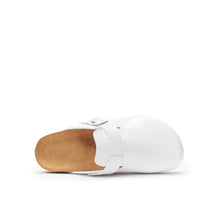 Load image into Gallery viewer, White sabot clogs NOE made with eco-leather
